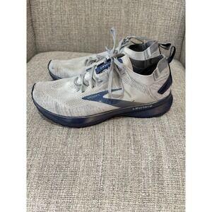 Men's Brooks Levitate 4 Running Shoes Gray/Blue Size 9.5